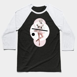 Greek Ballerina Abstract Baseball T-Shirt